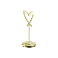 (Gold, 150mm) Heart-Shaped Metal Number Holder Clip