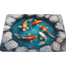3D Ocean Crystal Velvet Floor Mat for Entrance – Dirt Resistant, Non-Slip, Easy Clean, Decorative Doormat