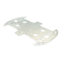 Metal Smart Car Chassis Replacement Robot Car Accessories Lightweight Sturdy No motor hole 4WD