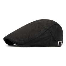 Men Women Cotton Newsboy Gatsby Flat Hat Duckbill Golf Driver Adjustable Peaked Cap