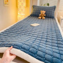 Mattress Pad, Warm Cozy Bedding, Thickened Soft Support, for Dorm Room or Guest Bed, Ideal for Individuals