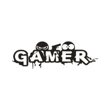 Sign Above Door,Door Topper,Script Sign Hallway Home Door,Gamer Removable Art Vinyl Mural Home Room Decor Wall Stickers(Black Gamer 9.84*4.72in)from