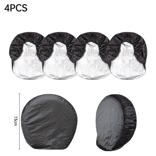 Conjunto de 4 capas de pneus impermeáveis para SUVs e minicarros de 13 a 19 polegadas. 1