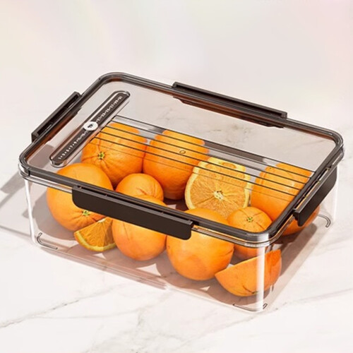Refrigerator Organizer, Sealed Storage Containers, Stackable Clear Bins, Kitchen Pantry Refrigerator Freezer, Home Cooks