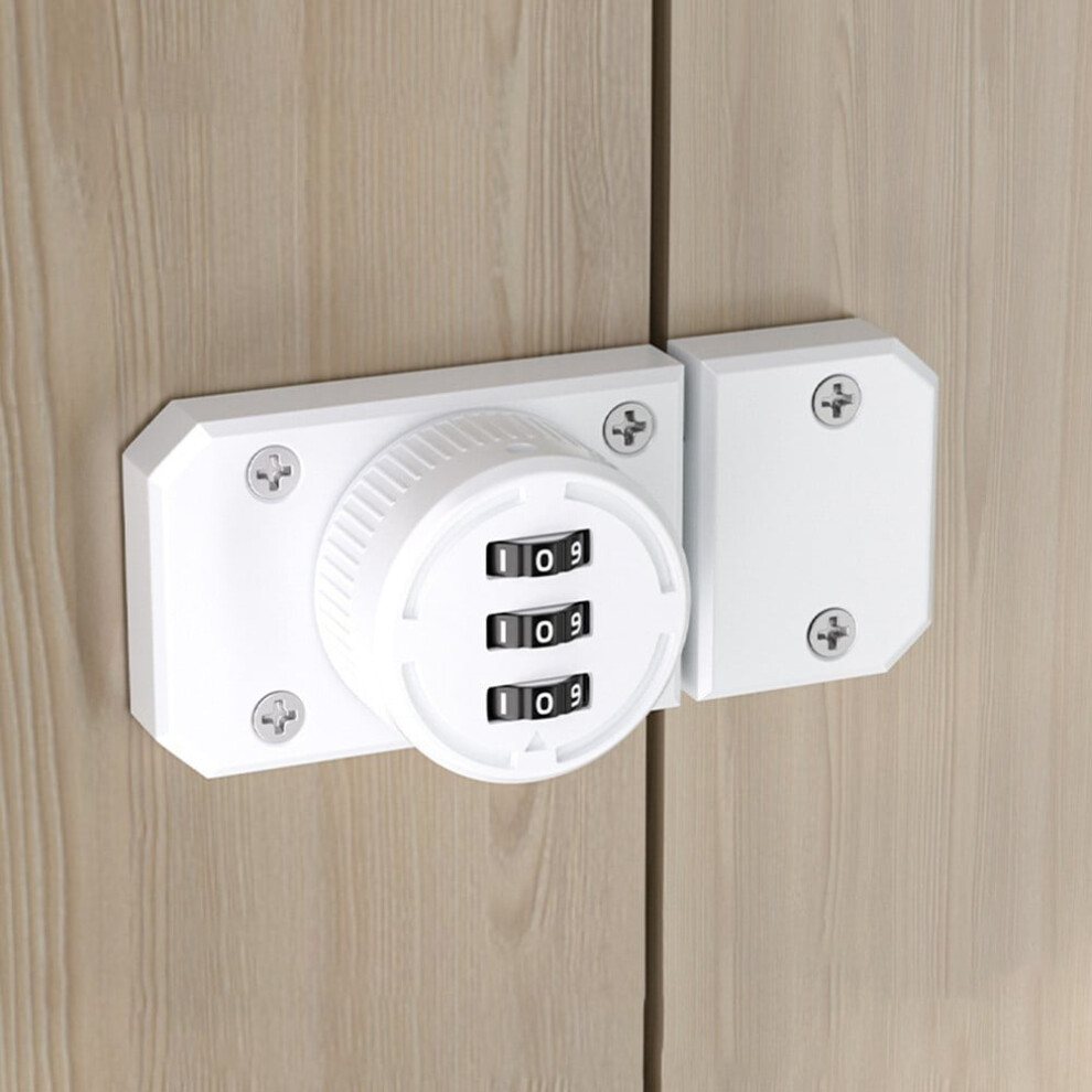 Zinc Alloy Keyless Cabinet Lock 3-Digit Combination Door Lock For Drawers Lockers Closets 80Mm X 38Mm 9362892484001