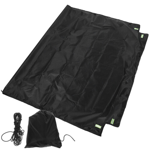 Capa para caçamba de caminhonete, tecido Oxford preto, pacote com 1 unidade, 84,3 x 48 x 5,1 polegadas. 2