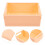 Foldable Bin Storage Basket Orange Plastic 1Pack 1