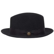Wool Vintage Hat with Woven Ribbon Belt – Unisex