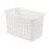 Kitchen Cabinet Storage Supplies Bathroom Unit Wicker Boxes with Lids White 1