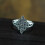 925 Sterling Silver Oval Marcasite Adjustable Ring A3330-10 6