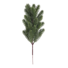 Artificial Cedar Branches, 2 Pcs Faux Needle Stems, Plastic Christmas Leaves for DIY Wreaths & Holiday Decorations