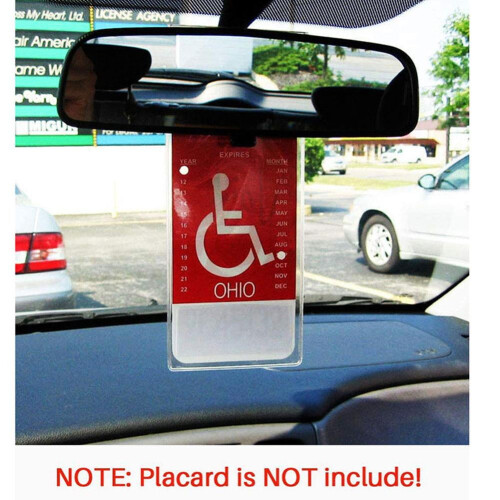 Handicap Placard Holder Disabled Parking Permit Protector Tags Sleeve M3G0 1