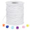 Hvit elastisk perlesnor 1 mm x 100 m 1