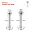 2 τεμάχια σκουλαρίκια χειλιών Labret από ανοξείδωτο ατσάλι, δαχτυλίδι χειλιών με 1