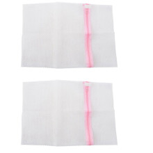 2X Underwear Clothes Bra Socks Laundry Washing Net Mesh Bag (30cmx40cm),2 x Laundry Bag,White