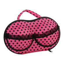 Premium Travel Bra Case with Handle – Portable EVA Lingerie & Makeup Organizer for A/B/C Cups, Compatible with All Bras