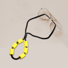 33.5X0.7in Yellow Polyester Foam Floating Sunglasses Lanyard for Adults