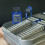 1/64 Diorama Garage Horsepower Eengine Set Auto Repair Tool Model Simulation Blue 7