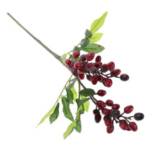 Artificial Berry Stem Red Plastic 1Set