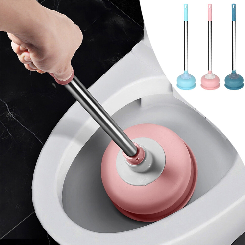 Heavy-Duty Toilet Plunger With Reinforced Rubber Cup For Strong Suction & Fast Clog Removal Â Compatible With Najkza | Dark Blue 9341593694575