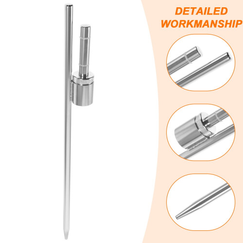 Stainless Steel Ground Stake Flagpole Rod 1 Set Fixed Base Spike 2