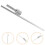 Stainless Steel Ground Stake Flagpole Rod 1 Set Fixed Base Spike 5