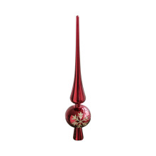 Christmas Tree Top Star Shaped Decoration, Red Electroplated Plastic Ornament for Holiday Tree Decor, Festive Tree Topper for Seasonal Celebrations
