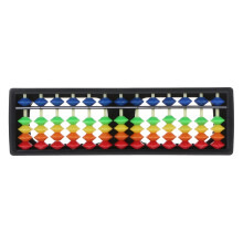 Plastic Abacus Arithmetic Tool 13 Columns Colorful