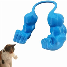 Funny 3D Printed Cat Muscle Arms, Neck-Hanging Giant Clenched Fists for Birthday/Halloween – Green, Compatible with Cats