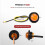 10 τεμάχια 3/4" στρογγυλό φως LED με διάκενο μπροστά και πίσω, ενδεικτικό φως 7