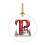 26-Letter Christmas Ornaments Red White Tree Pendant 1