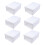 Stackable Plastic Shoe Storage Boxes, 6 Pieces Organizer for Closet and Home 2