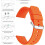 Silicone Watch Band Orange 18mm Quick Release 8