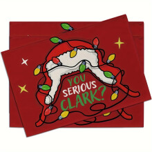 4pcs Christmas Classic Movie You Seriously Clark Table Mats, 12x18", Rustic Linen, Washable & Durable, for Home, Party, Camping, Wedding