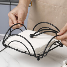 Versatile Metal Tissue Holder – Square Napkin & Paper Storage Rack for Desk, Office, Home | Compatible with Standard Tissues