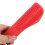 Fietsstuurgrepen van rood rubber (2-pack) 2