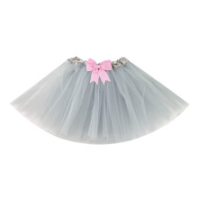 Girls Ballet Dance Tulle Skirts Elastic High Waist Pleated Tulle Tutus Skirt Patchwork Tutus Skirt Layered Tulle Skirt