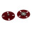 5 Sets Metal Sew on Press Studs Snap Fasteners Button 25mm red 4