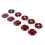 5 Sets Metal Sew on Press Studs Snap Fasteners Button 25mm red 6