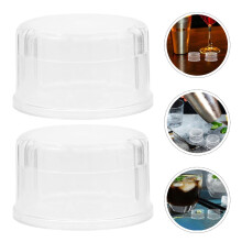 8PCS Bubble Tea Shaker Lids Plastic Replacement Caps Spill Proof Cocktail Shaker Lid Cover for Jars Juice Cups Milk Tea Accessories