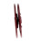 5 Sets Metal Sew on Press Studs Snap Fasteners Button 25mm red 8