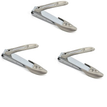 Professional Nail Clippers, Japanese Nail Clippers with Integrated Reservoir File, Stainless Steel for Men, Women, Children, Foot and Hand (3 pieces)