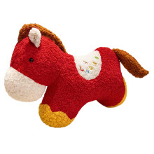 Red Horse Pillow - Soft Irregular Cushion for Home Decor, Perfect Gift for Holidays & Special Occasions
