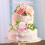 Romantic Cake Flowers Artificial Pink 1Pcs 6