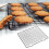 2/1pcs 11"x10" Nonstick Cooling Rack, Compatible with Half Sheet Pan, Oven Safe 4