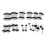 Acrylic Ear Tunnels Jewelry Stud White 36 Pieces 3