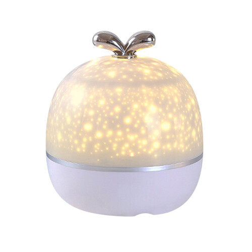 Projection Luminaire With Multi-Function Bedside Alarm Clock Lamp Star Projector Night Light 1