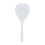 Large Mesh Draining Spoon, White Plastic, Compatible with Hot Pot & Noodle Blanching 1
