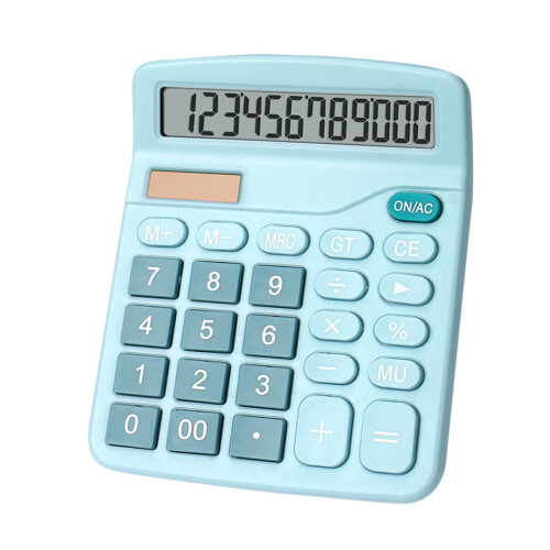 12Bit Solar837Colculator Μεγάλης Οθόνης Τροφοδοτικό για Φοιτητές, Έγχρωμος Επιτραπέζιος