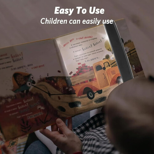 Multifunctional LED Flat-Panel Night Vision Reading Lamp, Bookmark Style, Compatible with Books – Clear Full-Page Light 1